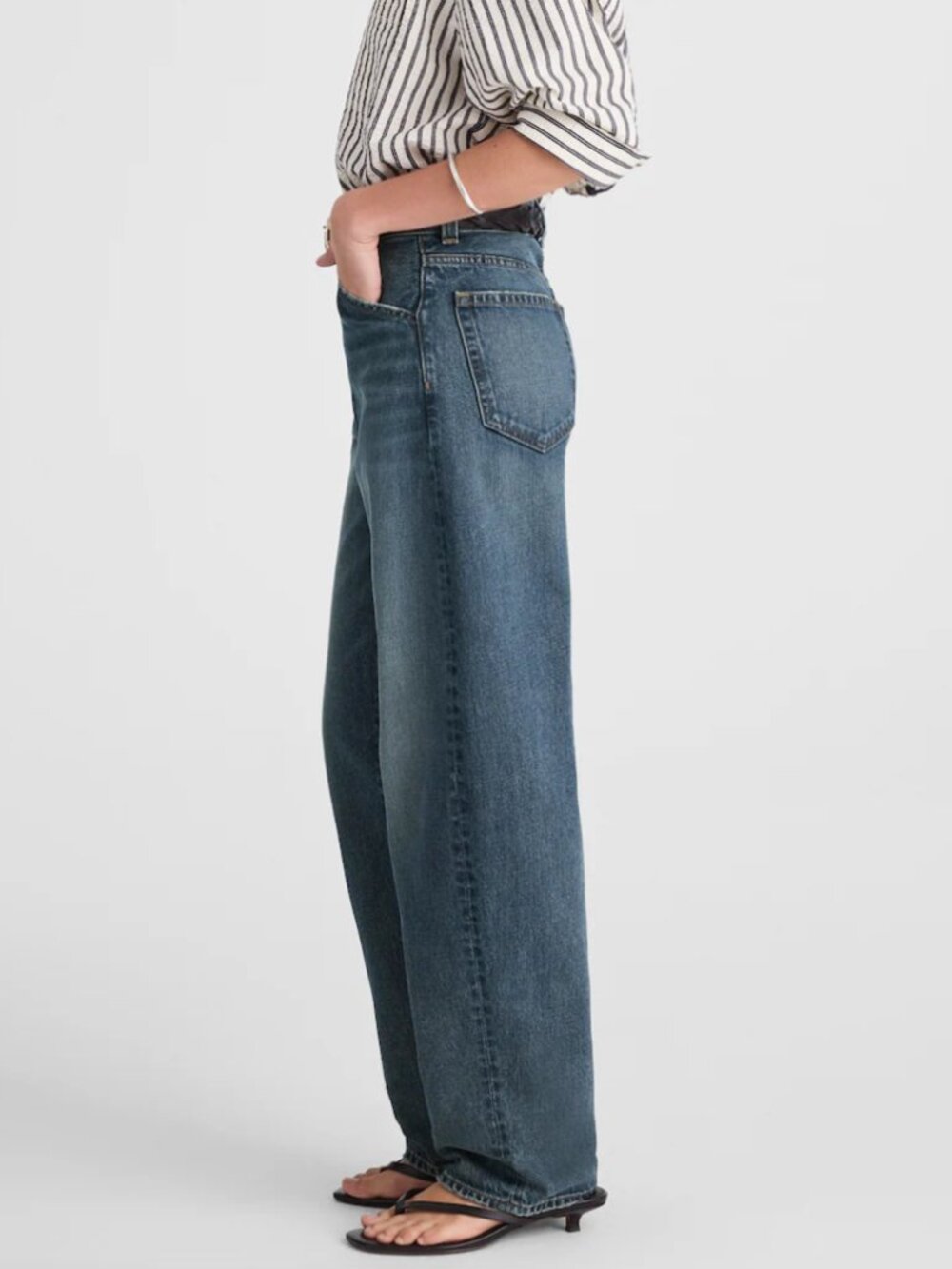 Madewell Balloon Barrel Jeans Rigid Denim High Rise Size 28 Greendale